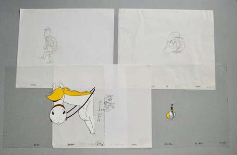 Lucky Luke - Small Collection - Cels et dessins originaux de production d’animation - (1983/1992) | Catawiki