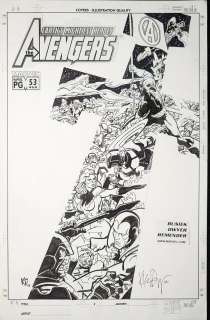 Kieron Dwyer / Rick Remender - Avengers #53 Cover 2002