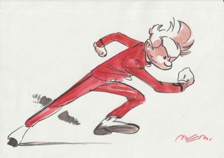 Munuera, José Luis - Dessin original en couleur - Spirou (2005) | Catawiki