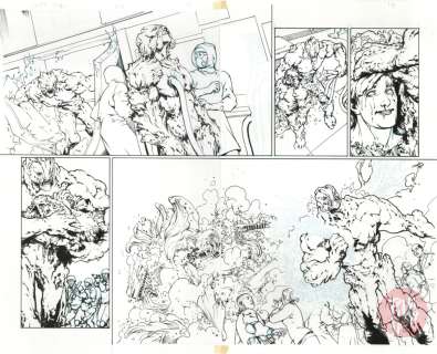 Javier Pina | Swamp Thing #31 page 14-15 | Javier Pina