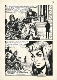 Satanik #185 - Giovanni Romanini - tavola originale  - Page volante - (1972) | Catawiki