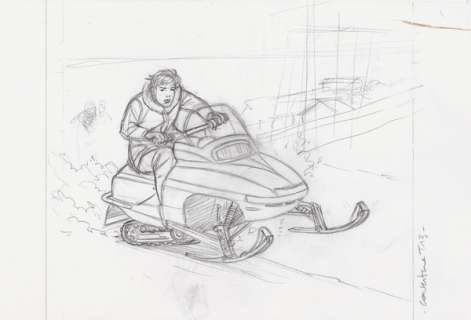 Taymans | Caroline Baldwin, illustration Ã  la mine de plomb… | Banque Dessinée