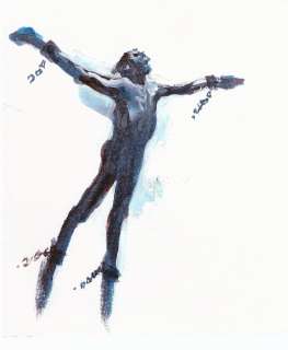 Follet | Ensemble de six études Ã  l’encre de Chine, aquar… | Banque Dessinée