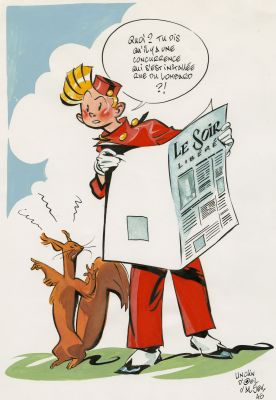 Alec Severin | Spirou, 1990 - Concurrence | Huberty Breyne Gallery
