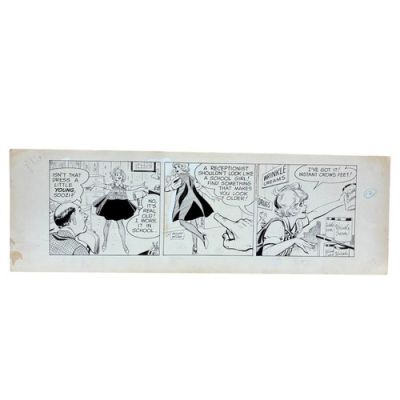 DOBIE GILLIS ORIGINAL COMIC STRIP ART BOARD C.1960 BOB OKSNER DAILY STRIP 23" | eBay US (Buy It Now)