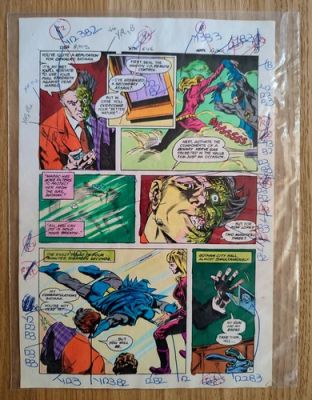 Batman #346 Original Colour Guide Art Pg 17 Adrienne Roy Don Newton DC 1982 COA | eBay Europe (Buy It Now)