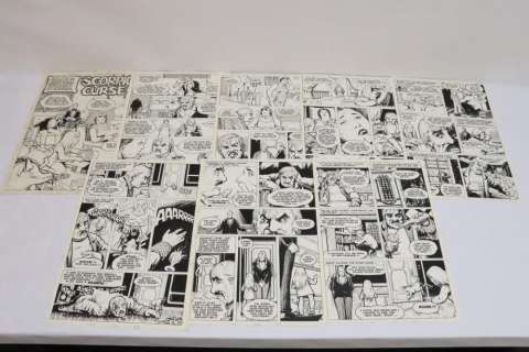 8 original pprove panels of comic strip by Michael Zeck | misc / divers