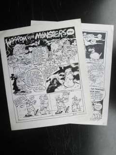 Schreurs, Eric - 2 Originele pagina’s - Waarom zijn monsters altijd... - Gepubliceerd in ’Club’ - (1984) | Catawiki