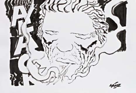 Muã±Oz | Â«Alack diurneÂ» Alack Sinner Encre de Chine Signé en… | Aponem