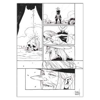 Sylvain Repos – Lowreader 5 | L’Ultime Samouraï de la Route 66 - Planche originale page 50 | Achetez de l’Art