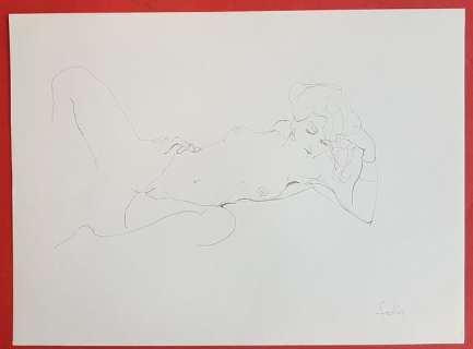 Leone Frollo - illustrazione originale erotica firmata - Page volante | Catawiki