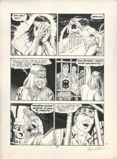Tex #349 - Fabio Civitelli - original page "Abissi" - Page volante - (1989) | Catawiki