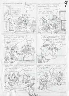 Lara Molinari - tavola preparatoria "Paperinik Il Fortunello" - Page volante - (2019) | Catawiki