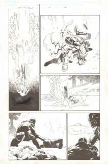 Esad Ribic - Uncanny X-Force #6 P.14 - Deathlok Rescues Fantomex & Deathlok Captain America - 2011