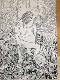 Sexy and Gorgeous Ink - illustrazione originale "Jungle" - Page volante - (2019) | Catawiki