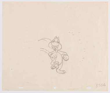 SCREWY SQUIRREL ORIGINAL ANIMATION PENCIL ART. | Hake’s