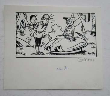 Suske en Wiske - Originele tekening cover - Suske en Wiske plus 109 - De wolkeneters - (1988) | Catawiki