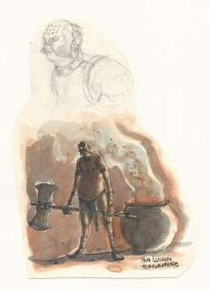 GiPi - illustrazione originale "Nuh Luvahm, Torturatore" - Anni ’90 | Catawiki