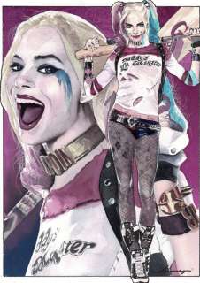 Harley Quinn  - Original Painting - Daniel Azconegui - EO | Catawiki