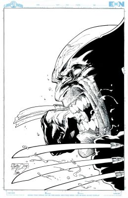 Criss Madd | Wolverine Inked 11x17 - Netho Diaz art, Inked by Criss Madd | Raremarq (Buy It Now)