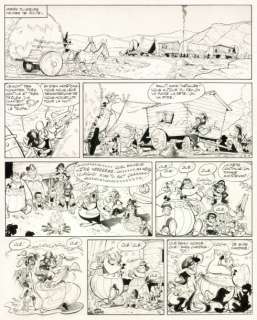 UDERZO Astérix en Hispanie Encre de Chine pour cette mythique planche