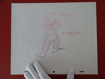 Tintin - Croquis préparatoire pour film d animation - Tintin - On a marché sur la lune (années 60) | Catawiki