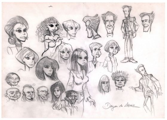 Dragan de Lazare - Illustration originale , recherche de personnages Rubine | Galerie des bulles