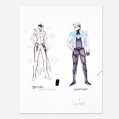 Lot 347 - Sean Gordon Murphy, Batgirl and Nightwing Character Designs Original Art (DC Comics, 2017) | Landry Pop Auctions