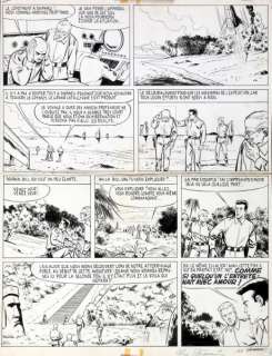 Attanasio | Bob Morane, planche n°42 Ã  l’encre de Chine de l… | Banque Dessinée