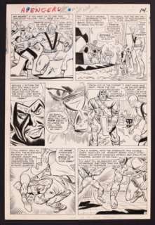 Original Art from Avengers #10 Page 10 Pencils by Don Heck, Inks by Dick Ayers
