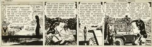 48: Caniff Terry 1945 Canyon 1955 original comic art | Russ Cochran