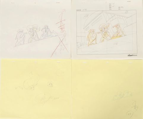 Totally Spies ! Le Film | Lot 188 : Ensemble de 14 dessins originaux d’animations aux crayons et crayons… | Fauve Paris