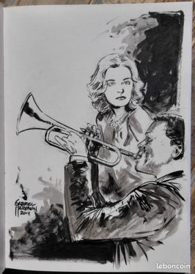 GABRIEL HARDMAN commission dessin original art sketch Miles Davis | eBay Europe (Buy It Now)