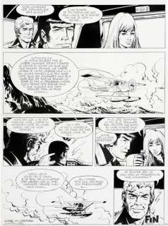 Vance | Bob Morane, planche n°46 Ã  l’encre de Chine de l… | Banque Dessinée