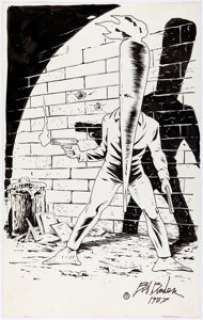 Bob Burden - The Flaming Carrot Illustration Original Art (1987). Ut! Ut! That crime-busting carrot... the - | Heritage