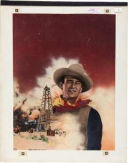 In Old Oklahoma | aka "War of the Wildcats" VHS Movie Production Art (c. 1970s). | Heritage