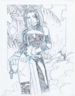 Jack Jadson, Adam Braun, and others - Vamporia Pin-Up Illustration Original Art Group of 5 (c. 2001).... (Total: 5 Original Art)