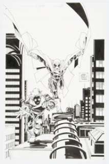 Mark Bright And Romeo Tanghal | Quantum and Woody #25 Unpublished Cover Original Art (Acclaim/Valiant, 2000).... | Heritage