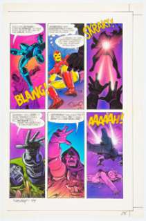 Ken Steacy | Marvel Fanfare #44 Story Page 25 Iron Man and Doctor Doom Original Art (Marvel, 1989).... | Heritage