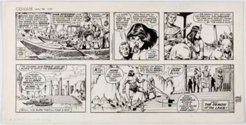 Chan, Ernie | Ernie Chan Conan Sunday Comic Strip Original Art, dated 5-6-79 (King Features, 1979). ... | Heritage