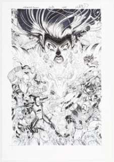 Bradshaw, Nick | Nick Bradshaw Avengers vs. X-Men Hardcover Variant Cover Original Art (Marvel, 2012).... | Heritage
