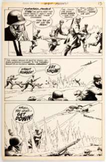Heath, Russ | Russ Heath Our Army At War #271 Sgt. Rock Story Page 9 Original Art (DC, 1974). ... | Heritage