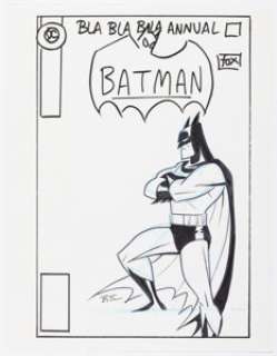 Timm, Bruce | Bruce Timm Batman Adventures Annual #1 Preliminary Cover Original Art (DC, c. 1990s).... | Heritage
