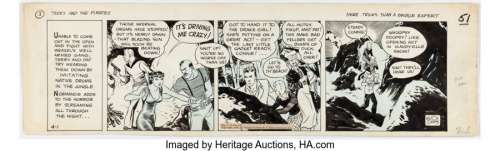 Caniff, Milton | Milton Caniff Terry and the Pirates Daily Comic Strip Original Art dated 4-1-35 (Chicago Tribune, 1935). ... | Heritage