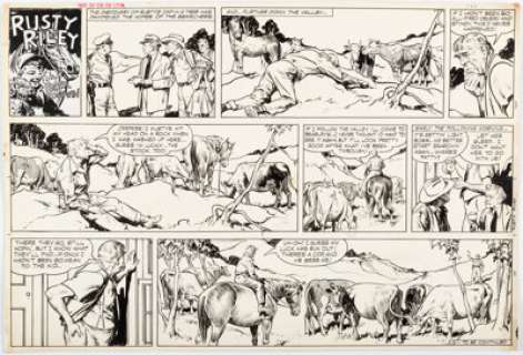 Godwin, Frank | Frank Godwin Rusty Riley Sunday Comic Strip dated 12-1 Original Art (missing syndicate).... | Heritage