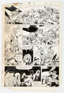 Villamonte, Ricardo - Ricardo Villamonte and Dave Simons The Saga of Crystar, Crystal Warrior #9 Story Page 17 Original Art (Marvel, 198...