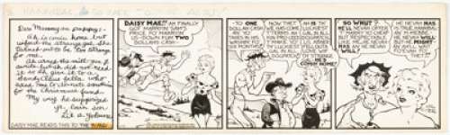 Capp, Al | Al Capp Li’l Abner Daily Comic Strip Original Art dated 12-14-38 (United Feature Syndicate, 1938). ... | Heritage