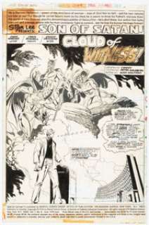 Russell, P. Craig | P. Craig Russell and Sonny Trinidad Son of Satan #4 Splash Page 1 Original Art (Marvel, 1976).... | Heritage