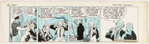 Caniff, Milton | Milton Caniff Terry and the Pirates Daily Comic Strip Original Art, dated 1-11-36 (Chicago Tribune, 1936). ... | Heritage