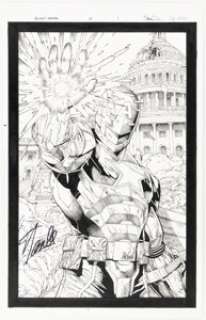 McNiven, Steve | Steve McNiven and Jay Leisten Secret Empire #10 Splash Page 1 Stan Lee Signed Original Art (Marvel, 2017).... | Heritage